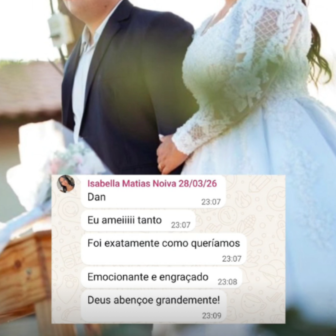 Depoimento de casal sobre a cerimônia com Danilo Coutinho